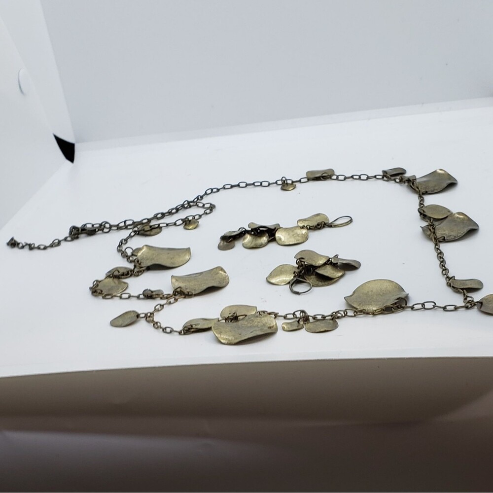 Copper Necklace and Earrings